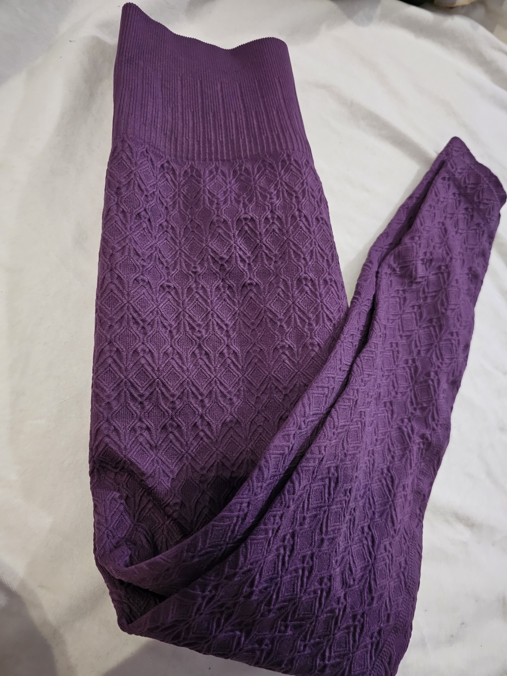 JoyLab Textured Purple High-Rise Leggings